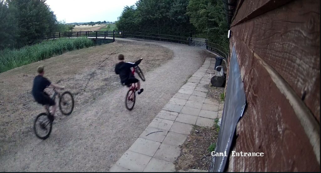 Police have released CCTV images of four people they wish to speak to in connection with an arson attack when several huts at the Flag Fen Bronze Age Centre in The Droveway, Northey Road, Peterborough, were deliberately set alight just before 10pm on 13 July