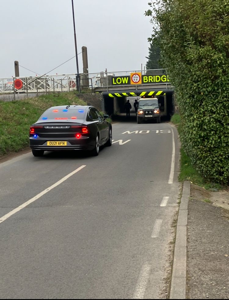 stonea 7 - News for Peterborough and Cambridgeshire News for Peterborough and Cambridgeshire - Vehicles approaching the bridge on the B1098 at Stonea from the north or south must contend with a low railway bridge — an underpass notorious for collisions with traffic, often vans. To one side lies a level crossing where road traffic must stop for passing trains. Between the bridge, the crossing, and the riverbank running alongside, the site is a knot of potential hazards.