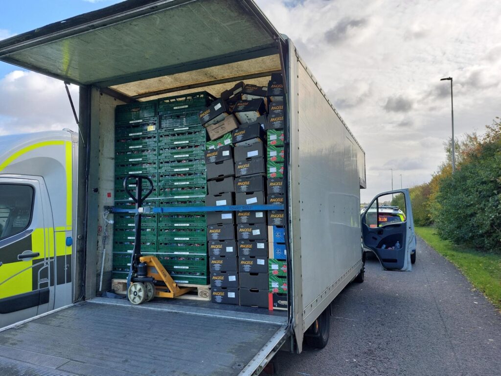 Cambridgeshire’s Rural Crime Action Team (RCAT) and Neighbourhood Policing Team (NPT) joined forces with Lincolnshire’s RCAT to carry out Operation Chambers on Tuesday (28 October), targeting motorists on the A16 which connects the two counties. Picture shows vehicle being seized.