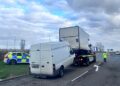 1 vehicle seized - News for Peterborough and Cambridgeshire News for Peterborough and Cambridgeshire - Cambridgeshire’s Rural Crime Action Team (RCAT) and Neighbourhood Policing Team (NPT) joined forces with Lincolnshire’s RCAT to carry out Operation Chambers on Tuesday (28 October), targeting motorists on the A16 which connects the two counties. Picture shows vehicle being seized.