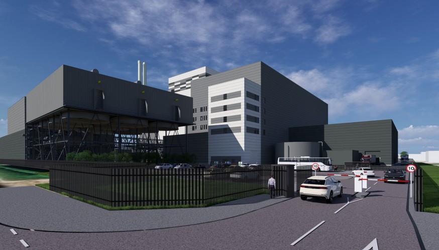 Illustrative view Staff and Visitors Entrance – Algores Way
