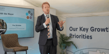 Mayor Paul Bristow: “We should aspire to be the UK’s fastest growing local economy outside the capital. Growth attracts investment, creates high-skilled jobs and helps fund the infrastructure we need for a stronger, fairer, faster-growing economy. Growth also brings the healthier, wealthier and happier Cambridgeshire and Peterborough we all want to see.”