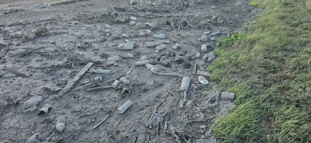 The Environment Agency has launched an investigation following allegations that contaminated dredging waste was illegally deposited along the riverbank at Creek Road in March, Cambridgeshire. IMAGE: CambsNews reader