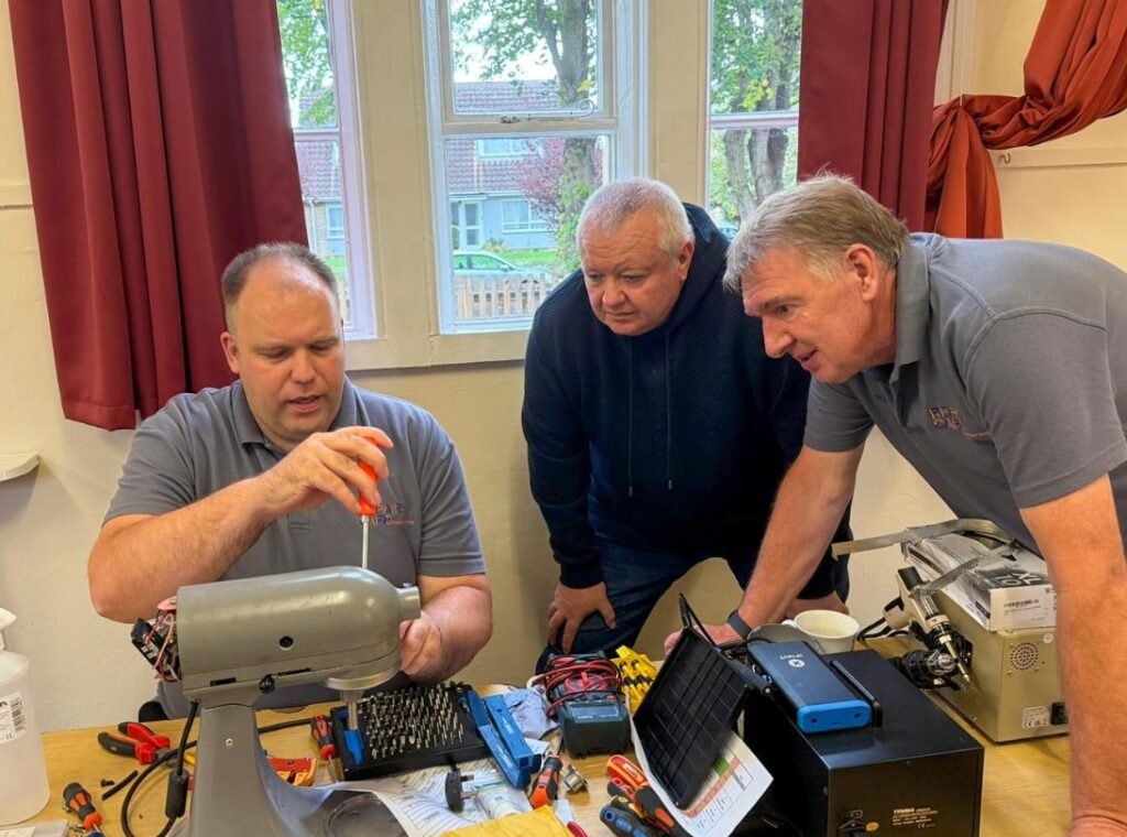 Since it began in 2021, the Peterborough Repair Café has helped give new life to over 1,000 household items. Volunteers — from electricians to sewers to knife-sharpening enthusiasts — donate their time and expertise to help others learn how to make do and mend. PHOTO: Terry Harris
