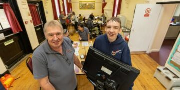 Since it began in 2021, the Peterborough Repair Café has helped give new life to over 1,000 household items. Volunteers — from electricians to sewers to knife-sharpening enthusiasts — donate their time and expertise to help others learn how to make do and mend. PHOTO: Terry Harris