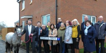 News for Peterborough and Cambridgeshire - January 2020: A new housing development by Mendesham Homes in Stanground was named in memory of the stable owner who devoted her life to teaching children how to ride horses. Peggy Fishpool used to run the stables on the land which has now been developed to provide 24 two and three-bedroom affordable homes and 6 one-bedroom apartments.