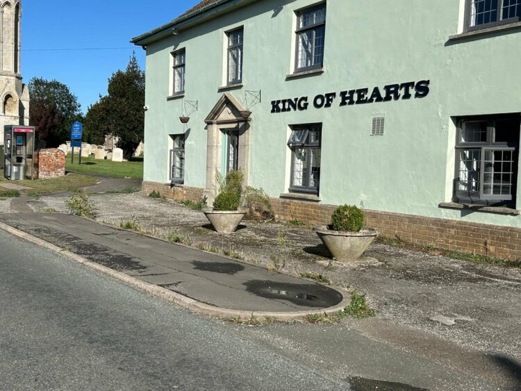 News for Peterborough and Cambridgeshire - The King of Hearts public house at West Walton is set to enjoy a new lease of life after more than a year of uncertainty and damage left the much-loved village pub in ruin.