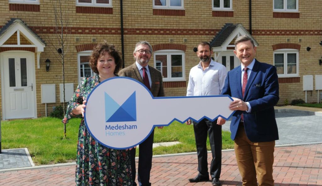 Thirty-five families have moved into brand new affordable homes in Eye Green thanks to the work of Medesham Homes – a joint venture between Cross Keys Homes (CKH) and Peterborough City Council