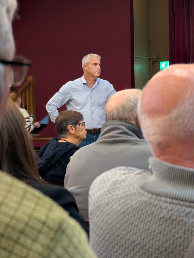 ‘Residents are increasingly asking whether the Liberal Democrat-led County Council is focused solely on Cambridge and the south of the county. If that’s not the case, why the silence? Where is the leadership and urgency to sort this out?,’ says MP Steve Barclay over the long term closure of Barton Road, Wisbech. He’s hosting a public meeting on October 8 to debate it. Above: From September public meeting to debate Barton Road closure PHOTO: Wisbech Tweet