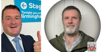 Ryan Coogan (left) Reform organiser for Cambridgeshire and (right) Farcet and Yaxley county councillor Des Watt who has quit the party and is now an independent.
