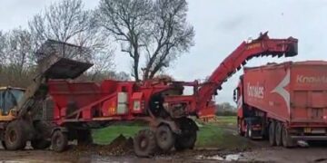 Knowles: The worker was loading sugar beet for transport when the conveyor became blocked. Attempting to clear the obstruction by climbing the side of the machinery, the employee fell and sustained multiple broken ribs, a punctured lung, and liver damage.