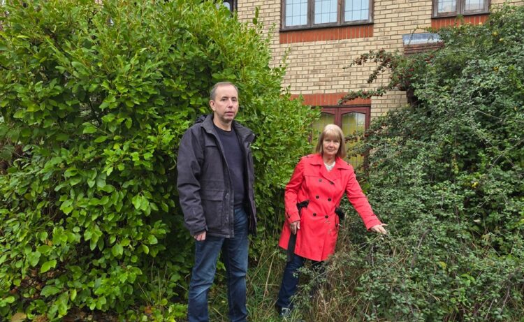 Screenshot 2025-11-17 121732 - News for Peterborough and Cambridgeshire News for Peterborough and Cambridgeshire - Image shows Cllr Mark Inskip and Cllr Christine Colbert at a property in East Cambridgeshire that has been empty for over thirteen years.