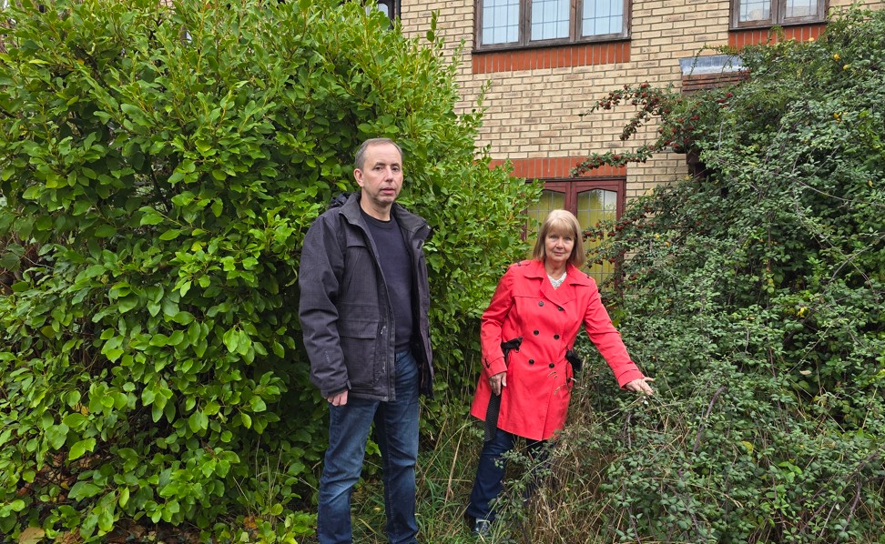 Screenshot 2025-11-17 121732 - News for Peterborough and Cambridgeshire Image shows Cllr Mark Inskip and Cllr Christine Colbert at a property in East Cambridgeshire that has been empty for over thirteen years.