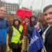 Green activists and Councillor Tong joined BMA resident doctors on the picket line.
