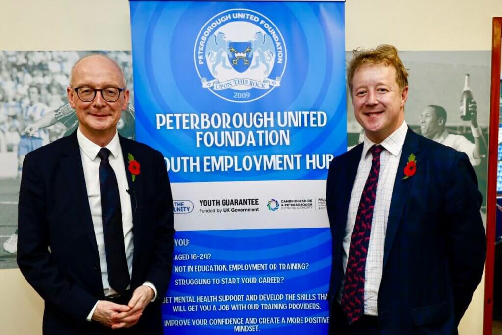 A major new Youth Hub has officially opened in Peterborough, marking a significant step in supporting young people into work, training and further education across the region. The Secretary of State for Work and Pensions, the Rt Hon Pat McFadden MP, joined Mayor of Cambridgeshire and Peterborough Paul Bristow for the official launch on Thursday 6th November at Peterborough United’s Weston Homes Stadium – home of the new hub.