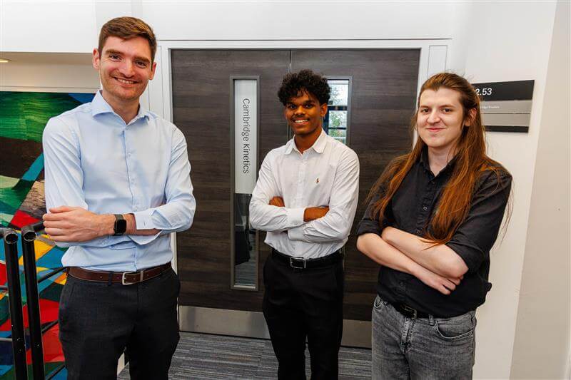 Cambridge Kinetics has become the first business in the region to successfully onboard an apprentice through the Cambridgeshire & Peterborough Combined Authority Youth Guarantee Age Grant, part of the Youth Trailblazer initiative, a pioneering programme exclusively for SMEs across the region, supporting local employers to take on young apprentices.