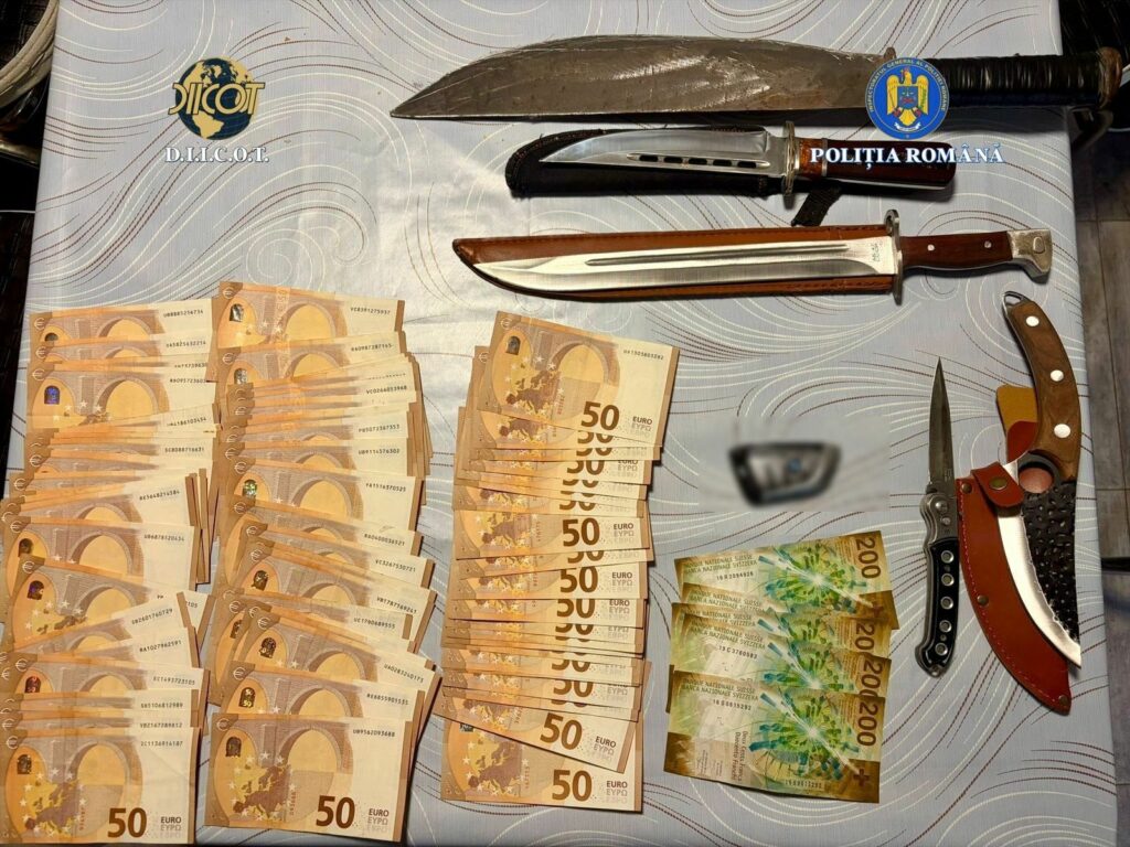 seized-items-from-romanian-enforcement-activity - News for Peterborough and Cambridgeshire As part of the activity in the towns of Târgoviște and Pucioasa, they also seized cash in multiple currencies, electronic devices, weapons and documents