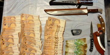 As part of the activity in the towns of Târgoviște and Pucioasa, they also seized cash in multiple currencies, electronic devices, weapons and documents