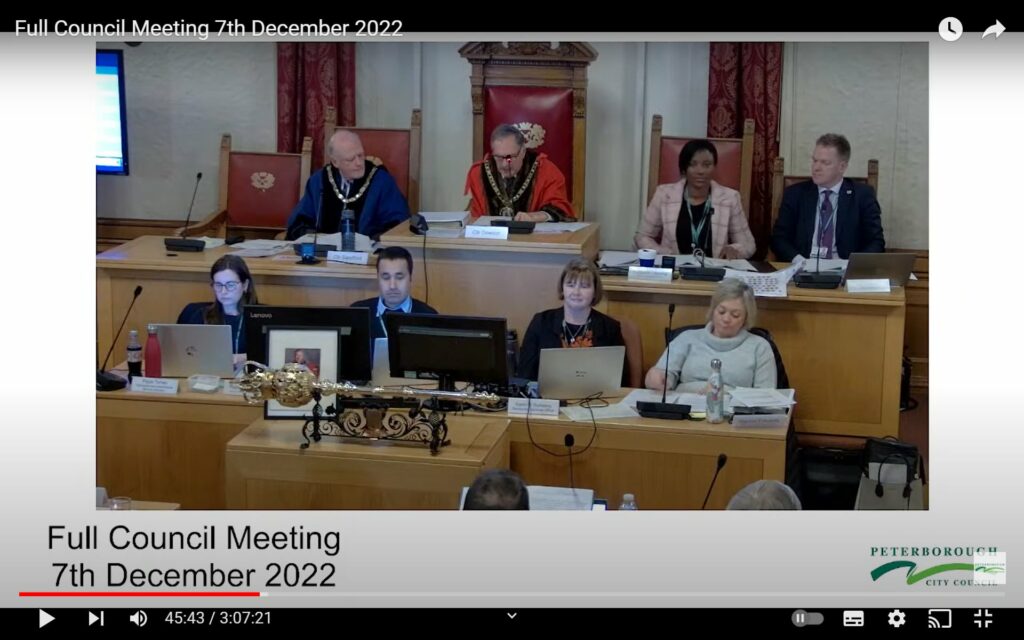 tapping 2 - News for Peterborough and Cambridgeshire Rochelle Tapping, an employment tribunal found no evidence of a conspiracy or orchestrated campaign against her. Image from Peterborough City Council meeting.