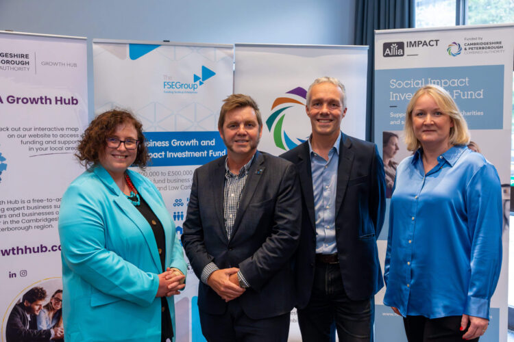 In September 2024, business leaders, social enterprises, and Third Sector organisations from across the Cambridgeshire region gathered in Peterborough to hear about the launch of the new fund. The launch event was led by Dr Nik Johnson, Mayor of Cambridgeshire and Peterborough, and Cllr Anna Smith, Deputy Mayor of Cambridgeshire and Peterborough (pictured above)