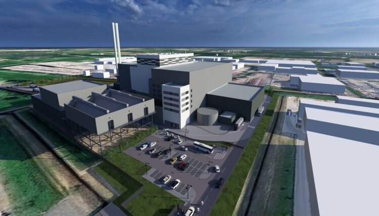 News for Peterborough and Cambridgeshire - Artist impression of the MVV Energy from Waste Combined Heat and Power Facility, crediting it as: Courtesy of MVV Environment Ltd. (Image source: Weedon Architects)