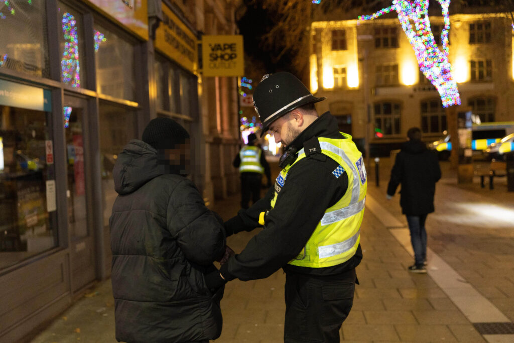 Police carry out high visibility patrols across Peterborough city centre