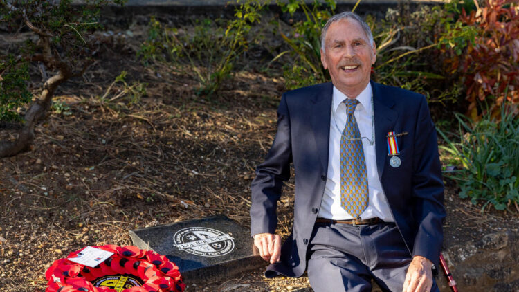 Pictured Cllr Alan Dowson
Peterborough LABRATS Memorial,
Central Park, Peterborough
Monday 06 October 2025. 
Picture by Terry Harris.