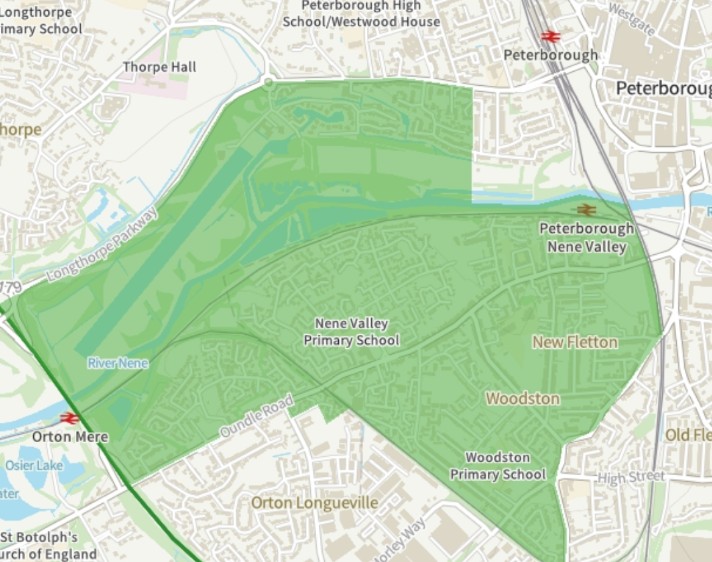 By-election on February 12 in the Fletton and Woodston ward of Peterborough City Council. Map of the ward provided by Peterborough City Council.