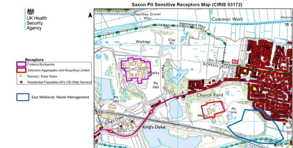 The Saxon Pit site is a complex mosaic of industrial operators, each contributing to the environmental burden. PHOTO: CAMBRIDGESHIRE COUNTY COUNCIL