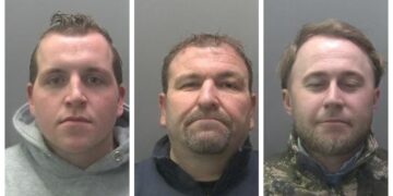 Mark Harris Senior, 48, and Mark Harris Junior, 21, of Clay Lake, Spalding, and Tom Bower, 27, of Beck Bank, Gosberton Clough, Spalding, pleaded guilty to attending a hare coursing event on 25 January 2025