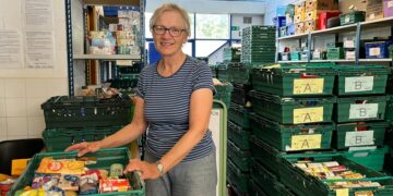 Cambridge City Foodbank is set to deliver more than 250,000 meals in 2026 as poverty deepens across the city, with volunteers contributing 32,000 hours. One of the many volunteers who support its work.