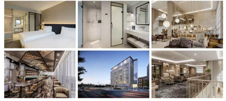 Screen shots taken from the website of Peterborough Hilton Hotel, but the photos are imagined of course and not real. The unfinished hotel is exactly that, unfinished. PHOTO: Peterborough Hilton Hotels website