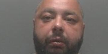 Custody image of Kosta Dimitrov, 36, of Lincoln Road, Millfield, Peterborough, who was found guilty of grievous bodily harm and jailed at Peterborough Crown Court on Monday (23 February).