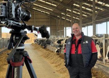 Jonathan Willis during an interview ahead of the BBC Farm 999 broadcast. (Credit: East Anglian Air Ambulance)