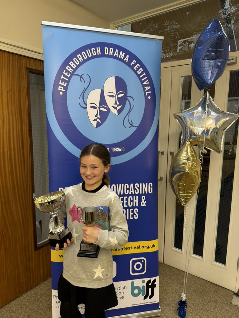 Young performers take to the stage at the Peterborough Drama Festival 2026, celebrating creativity, confidence and outstanding local talent over two days of competition. Betty Brown from Abbots Ripton CofE Primary School