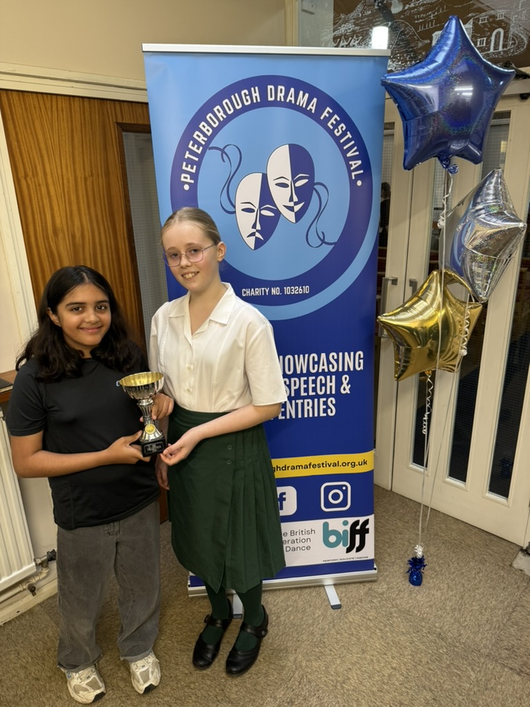 Young performers take to the stage at the Peterborough Drama Festival 2026, celebrating creativity, confidence and outstanding local talent over two days of competition. Clara Gilbert & Hafeena Rafiq from The Peterborough School