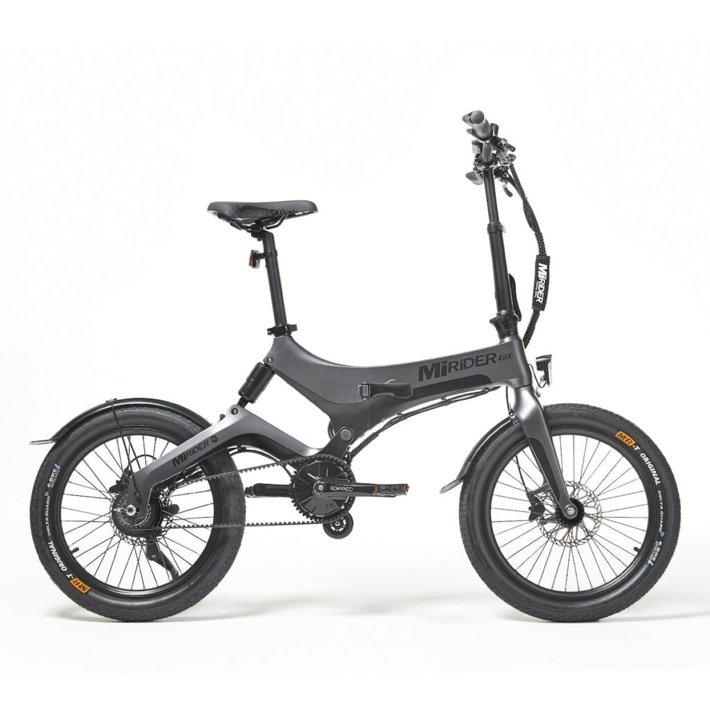 The £2,000 MiRiDER electric bike on the day it was bought — just weeks before it was stolen.