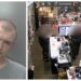 Joshua Preece (left) and CCTV image captured during the theft at The Perfume Shop in Queensgate shopping centre, Peterborough.