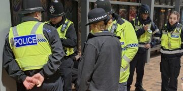 “It was a busy day of patrolling Peterborough city centre yesterday in relation to your concerns about anti-social behaviour (ASB),” was the description given by Peterborough Police after posting this photo last month to Facebook.