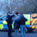 Police made 32 arrests and seized drugs worth thousands, weapons and cash during county lines raids across Peterborough, Cambridge and Huntingdon in Cambridgeshire.