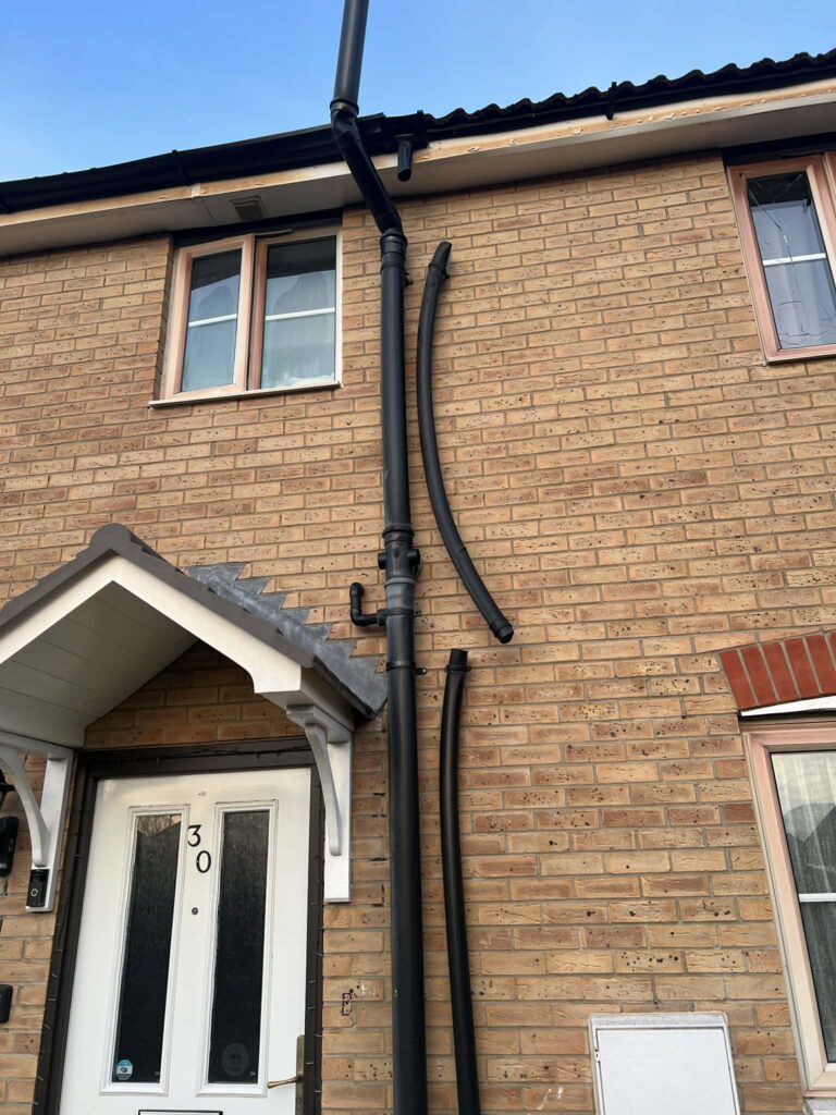 Damage to Charlotte Bessey’s home and vehicles on John Bends Way, Parson Drove, after a fire started from hot ashes in a wheelie bin