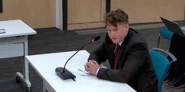 A controversial expansion of waste processing at Saxon Pit has been refused by Cambridgeshire County Council after a six-hour meeting, with councillors citing health, noise, dust and traffic concerns. Above: CEO of Johnsons Aggregates Lewis Johnson addressing the committee