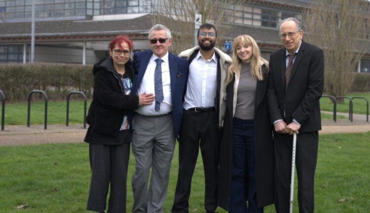 Five Animal Rising activists, including director Rose Patterson, acquitted of burglary after rescuing beagle puppies from MBR Acres. Verdict could set precedent for animal rescue law in the UK.  Defendants (L-R): Jennifer D’Netto, Andrew Houghton, Dev Vyas, Rose Patterson, and John Sasportas