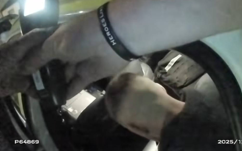 Police release dramatic chase footage as Aaron Readman is jailed for 13 months after reckless bid to evade officers.