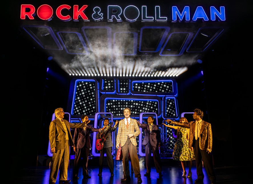 Rock and Roll Man at Cambridge Arts Theatre delivers electrifying performances and a powerful story of Alan Freed, rock and roll’s pioneer. PHOTO: Pamela Raith Photography