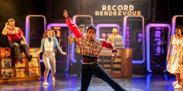 Rock and Roll Man at Cambridge Arts Theatre delivers electrifying performances and a powerful story of Alan Freed, rock and roll’s pioneer. PHOTO: Pamela Raith Photography