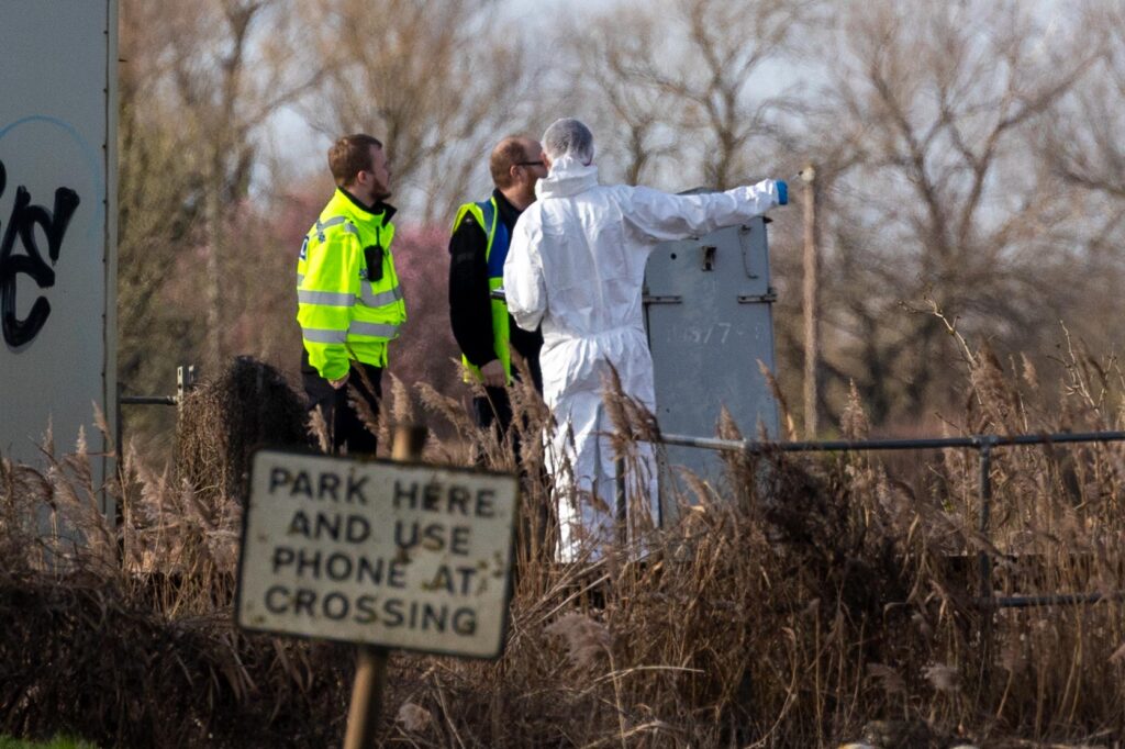 A person has died after a train struck a car at Dimmocks Cote level crossing near Ely, Cambridgeshire. Rail services are suspended; passengers advised to check journeys. Photo: Terry Harris