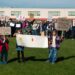 Supporters of the Save Werrington Fields campaign gather in large numbers on Saturday, calling on Peterborough City Council to delay its decision and reopen transparent talks over the future of the community green space. PHOTO: John Wallis