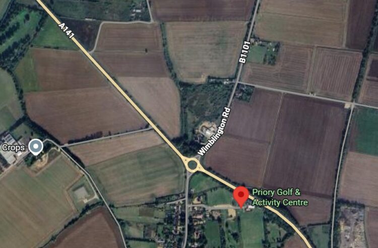 Priory Golf Centre has issued a statement after a seven-year-old boy died following an incident in a pond in Cambridgeshire. Police say the death is not suspicious. IMAGE: Google