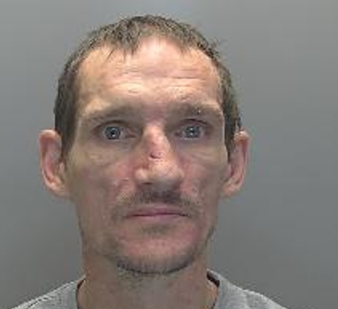 Ricky Green, 42, of Victoria Road, attempted to flee on foot, pursued by officers both on foot and bicycles.